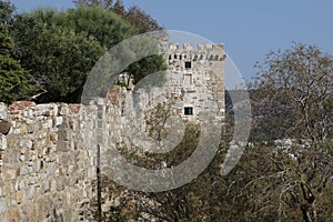 Tower of Bodrum Castle in Turkey