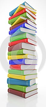 Tower of books, education concept