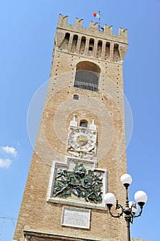 Tower of the borgo, Recanati Italy