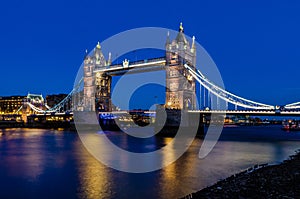 Tower Bridge Bascule bridge in London, England