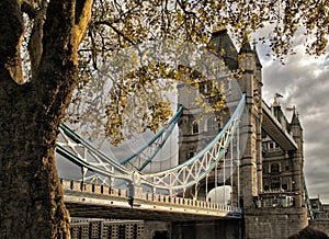 Tower bridge from below