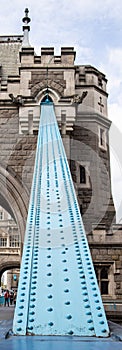 Tower bridge blue metal detail