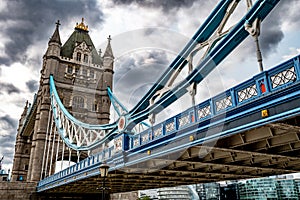 Tower Bridge In The City Center Of London, UK