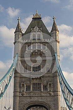 Tower Bridge close up, late evening London, UK