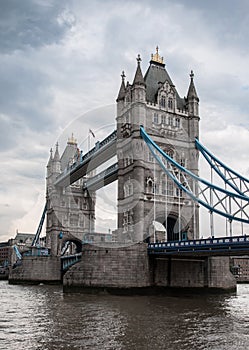 Tower Bridge on a cloudy day