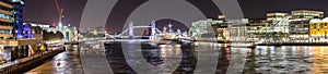 Tower Bridge and HMS Belfast warship in London