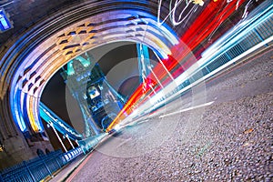 Tower Bridge Light Trails