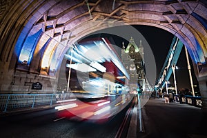 Tower Bridge and London Bus