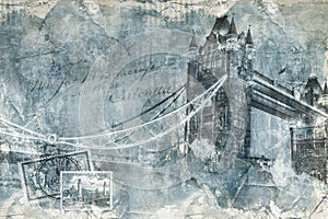 Tower bridge London, digital art