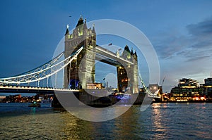 Tower Bridge in London, England