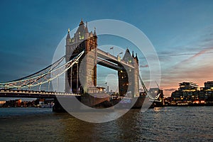 Tower Bridge in London, England