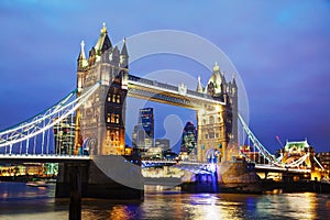 Tower bridge in London, Great Britain