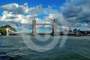 Tower Bridge in London.