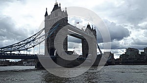 the tower bridge in london at summer