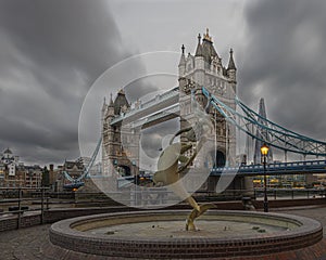 Tower bridge in London Uk