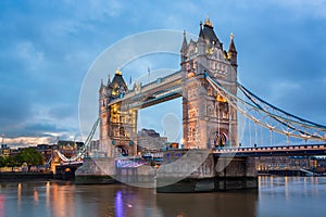 Tower Bridge in the Morning, London United Kingdom