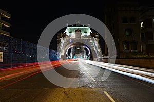 Tower bridge night photo