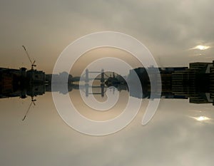 Tower bridge reflection