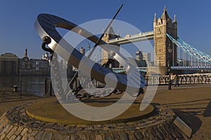 Tower Bridge and the Sun Dial
