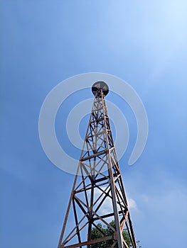 tower bts towering with blue sky background