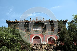 The Tower of Buddhist Insense in the Summer Palace, Beijing, Chi