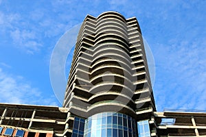 Tower building under construction