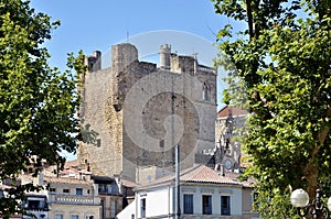 Tower and buildings at Narbonne in France