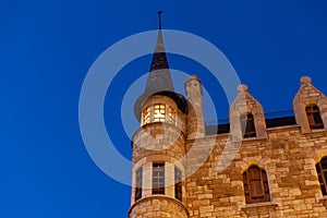 Tower of Casa Botines, Leon, Spain