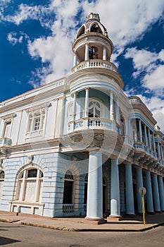 Tower of Casa de la Cultura Benjamin Duarte in Cienfuegos, Cub