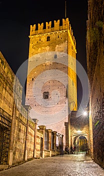 Tower of Castelvecchio castle in Verona