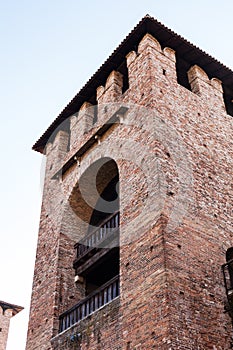 Tower of Castelvecchio Scaliger Castel in Verona
