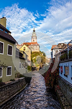 Tower of castle in Cesky Krumlov