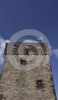 Tower of Castle of the Clyde Estuary, West of Scotland photo