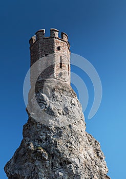 Tower of castle Devin in Bratislava