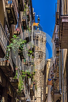 Tower Of Cathedral - Barcelona, Catalonia, Spain