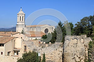 Tower of cathedral in Girona