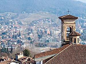 tower of Chiesa di San Michele all Arco in Bergamo