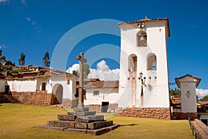 Tower at Chinchero, sacred valley of the Incas photo