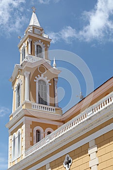 Tower of a church in Joao Pessoa photo