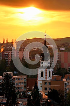 Tower of the church in Myjava