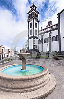 Tower of the church of Nuestra SeÃÂ±ora de la Candelaria in the municipality of Moya, Gran Canaria, Spain photo