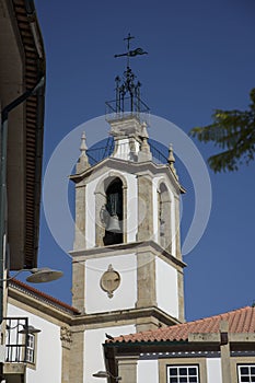 Tower of the Church of Santa Maria de los Angeles in ValenÃ§a do minho, Portugal