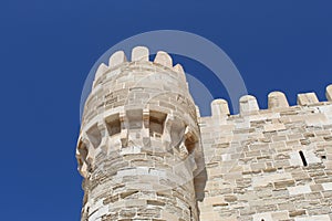 Tower of Citadel of Qaitbay, Egypt.