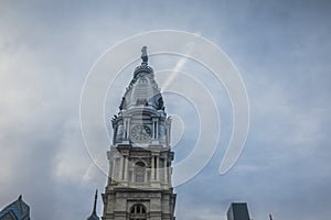 Tower of the City hall in Philadelphia