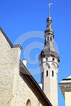 Tower of City hall in Tallin photo