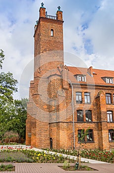 Tower of the city library in Slupsk photo