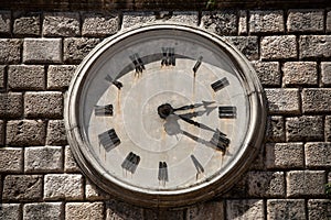 Tower clock with roman numerals