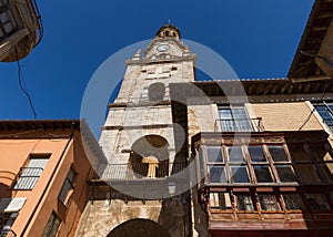 Tower of the Clock Torre del Reloj of Toro in Zamora. Spain photo