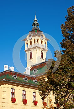 Tower-clock of town hall in Szeged, Hungary