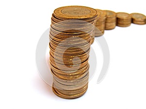 Tower of coins photo